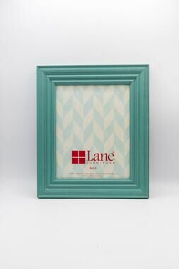 LANE Furniture Turquoise Distressed Wood Photo Picture Frame 8x10 Cottage Boho